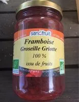 Jumlah gula yang masuk Tartinable Groseille Framboise Griotte