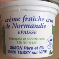 Zuckermenge drin Crème fraîche crue de Normandie Epaisse