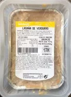 Sokerin määrä sisällä Lasaña de verduras