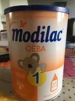 Cantidad de azúcar en Lait poudre nourrissant Oéba