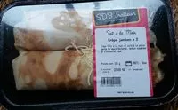 Cantidad de azúcar en Crêpes jambon