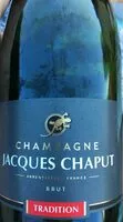 Sucre et nutriments contenus dans Champagne jacques chaput