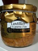 Quantité de sucre dans Lentilles à la graisse d'oie