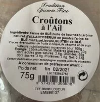 Zuckermenge drin Croûton à l'ail