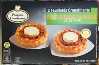 Zuckermenge drin 2 feuilletés croustillants aux légumes du soleil et chèvre surgelés
