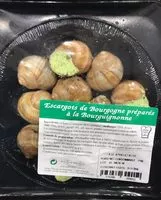 Sokerin määrä sisällä Escargots de Bourgogne préparés à la Bourguignonne