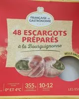 Sokerin määrä sisällä Escargots préparés à la bourguignonne