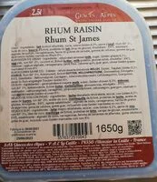 Cantidad de azúcar en Glace rhum raisin