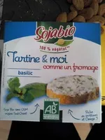 Quantité de sucre dans tartine & moi basilic