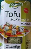 Bloc de tofu ail des ours a base de soja lactofermente