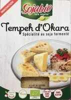 Quantité de sucre dans Tempeh d’okara