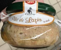 入っている砂糖の量 Pâté de Lapin au naturel