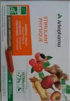 Zuckermenge drin Arkopharma Stimulant Physique 20 Ampoules De 10 ML