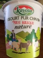 Sucre et nutriments contenus dans Kayola