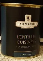 Quantité de sucre dans Lentilles cuisinées à la graisse de canard