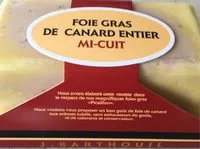 Quantité de sucre dans Foie Gras de Canard Entier Mi-cuit