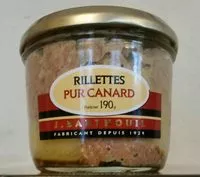 Quantité de sucre dans Rillettes Pur Canard (Verrine, mulard)
