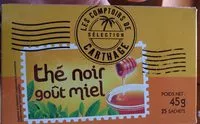 Quantité de sucre dans The Noir Gout Miel