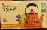 İçindeki şeker miktarı Infusion Bio Tilleul Mélisse Lavande Goût Mandarine