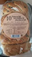 Suhkru kogus sees 10 Pains au lait aux pépites de chocolat au lait