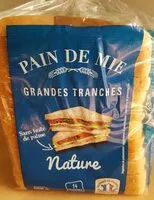 Suhkru kogus sees Pain de mie nature