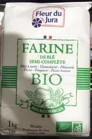 Suhkru kogus sees Farine de blé semi-complète bio