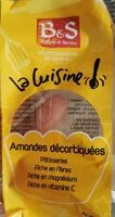 Quantité de sucre dans Amandes décortiquées