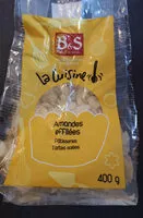 Quantité de sucre dans Amande éffilée Import B &S Sachet