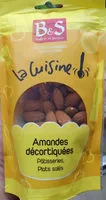 Quantité de sucre dans Amandes décortiquées