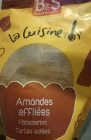 Quantité de sucre dans Amandes effilées