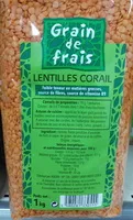 Amount of sugar in Lentilles corail