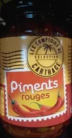 Quantité de sucre dans Piments rouges