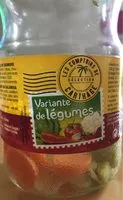 Quantité de sucre dans Variante de legumes