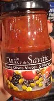 入っている砂糖の量 Sauce olives vertes & noires