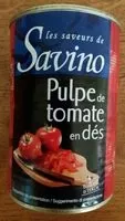 Sucre et nutriments contenus dans Les saveurs de savino