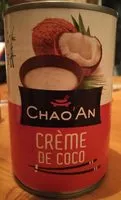 Jumlah gula yang masuk Crème de coco