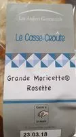 Suhkru kogus sees grande moricette rosette