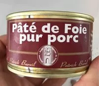 Amount of sugar in Pâté de foie pur porc
