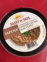 Sokerin määrä sisällä Tapena de champignons