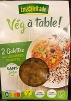 Sucre et nutriments contenus dans Veg a table