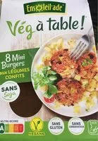 Количество сахара в 8 Mini burgers aux legumes confits