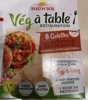 Sokerin määrä sisällä Galettes butternut et patate douce