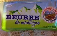 Sucre et nutriments contenus dans Cooperative laitiere haute tarentaise