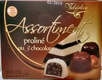 Sucre et nutriments contenus dans Fridul chocolates