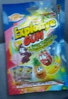 Sokerin määrä sisällä Explosive Gum