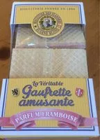 含糖量 La veritable gaufrette amusante parfum framboise