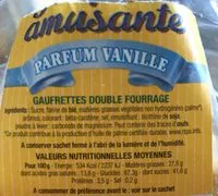 含糖量 Gaufrette Amusante Parfum Vanille