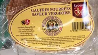 İçindeki şeker miktarı Gaufres fourrées saveur Vergeoise