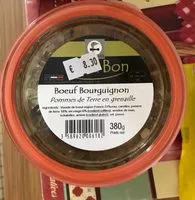 Suhkru kogus sees Bœuf Bourguignon, Pommes de Terre en Grenaille
