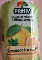 Sucre et nutriments contenus dans Priniv